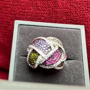 925 vintage JACMEL statement  ring